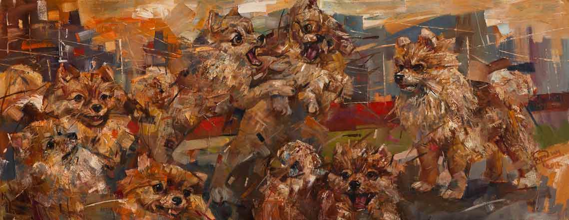 Разборка на окраине.