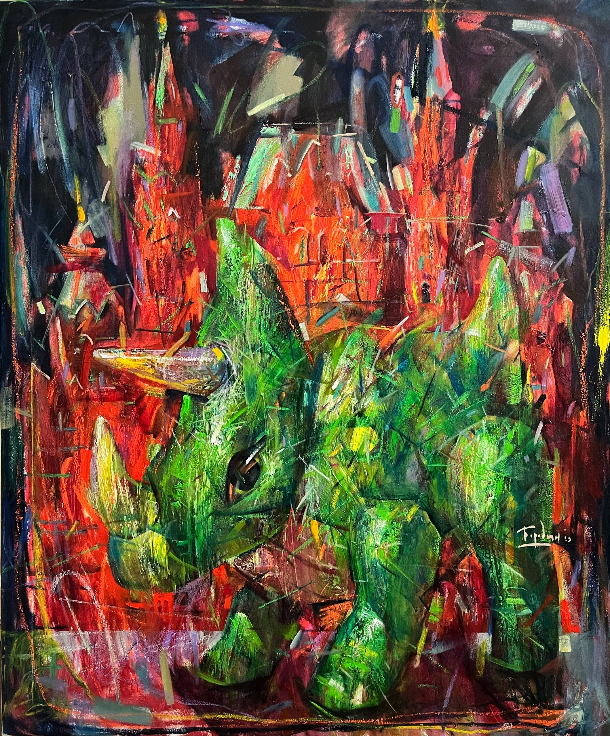 «Динозавр на страже». «Dinosaur on guard»